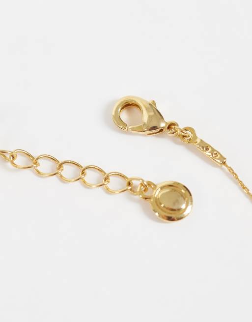 Orelia fine crystal necklace & stud earring giftset in 18k gold plated, 3 of 3