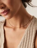 [Orelia] Orelia flat snake chain necklace in 18k gold plated No Size Pale Gold