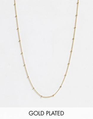 Orelia gold plated satellite single chain necklace