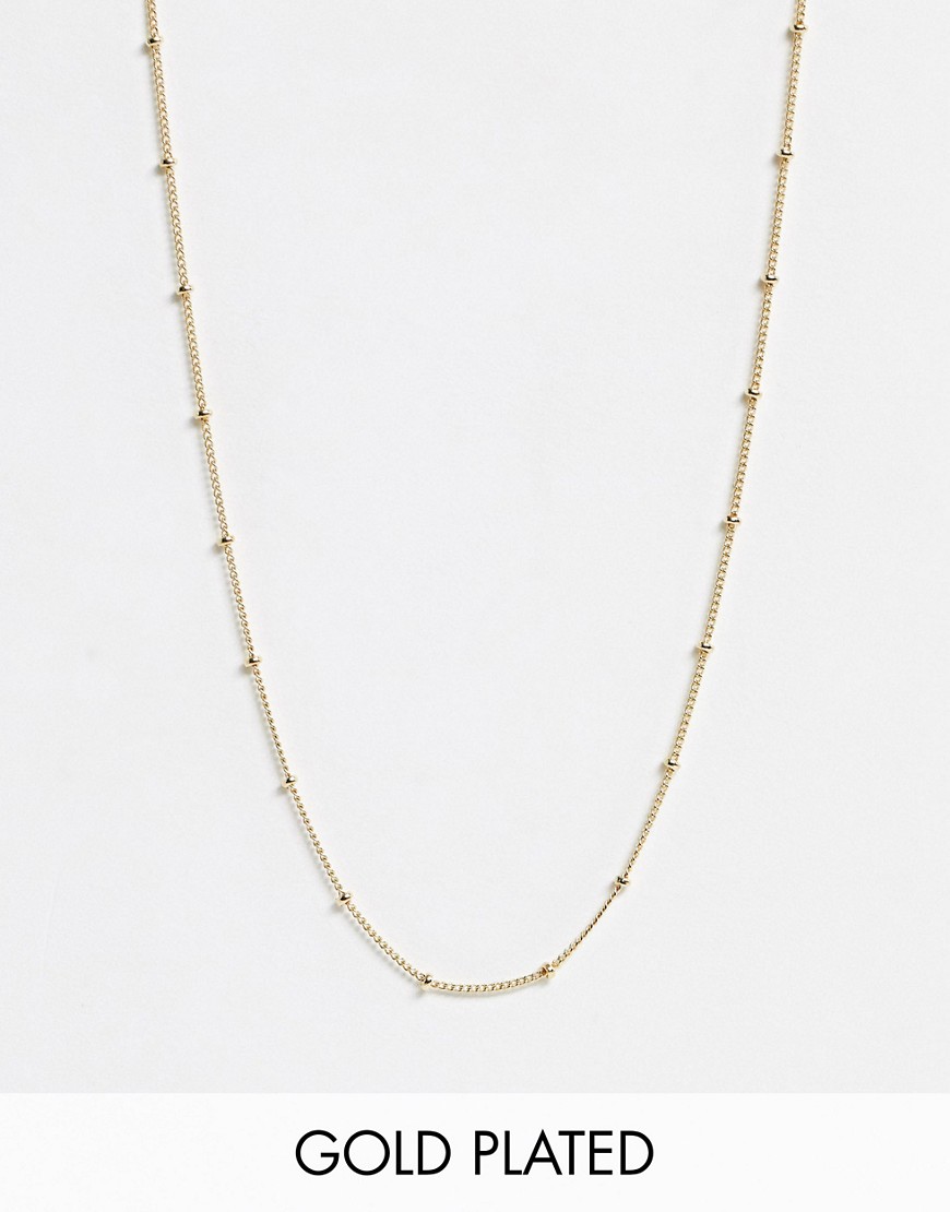 Orelia gold plated satellite single chain necklace