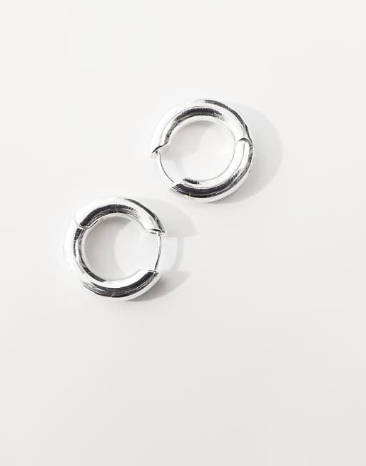 Orelia – Grova, medelstora creoler i sterlingsilver, 2 av 4