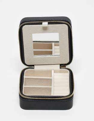 Orelia Orelia jewellery travel box in black-Gold