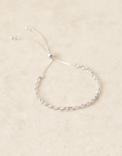 Orelia – Kettenarmband aus Sterlingsilber mit Schieberverschluss, 3 von 4