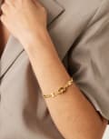 [Orelia] Orelia mariner chain t-bar bracelet in 18k gold plated No Size Pale Gold