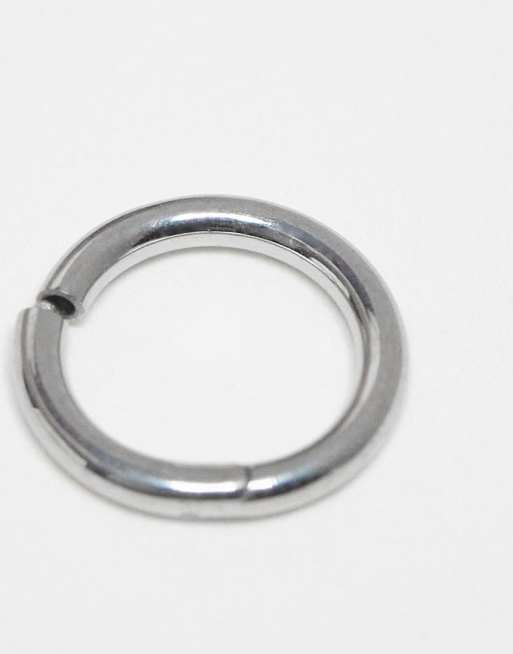 Orelia mini helix piercing clicker hoop 1.2x6 in sterling silver, 2 of 4