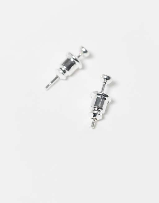 Orelia pack of 3 starburst, crystal stud and tapered hoop earrings in sterling silver, 3 of 3
