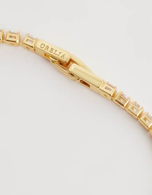  Orelia – Tennisarmband mit 18-Karat Vergoldung und Strasskristall, 3 von 3
