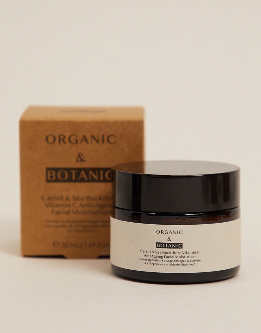 Organic & Botanic - Vochtinbrengende crème van wortel en duindoorn 50 ml-Doorschijnend