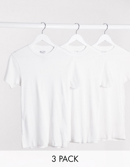 Original Penguin 3 pack t-shirts in white