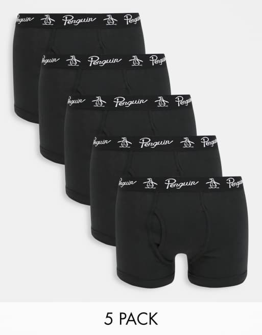 Original Penguin 5 pack underwear in black