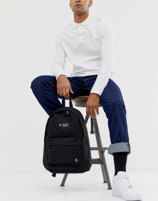 Original penguin backpack store in black