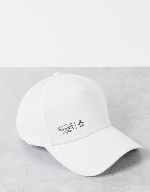 Original Penguin – Biała baseballowa czapka z daszkiem i logo