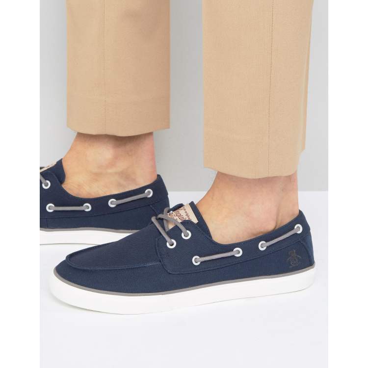 Mens canvas boat clearance shoes