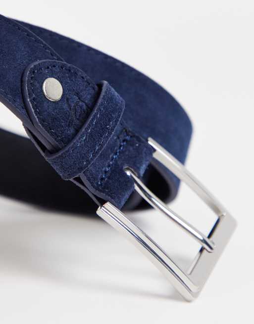 Ceinture daim 2025 bleu marine