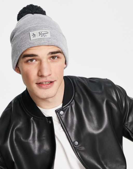 Original Penguin classic bobble hat in grey | ASOS