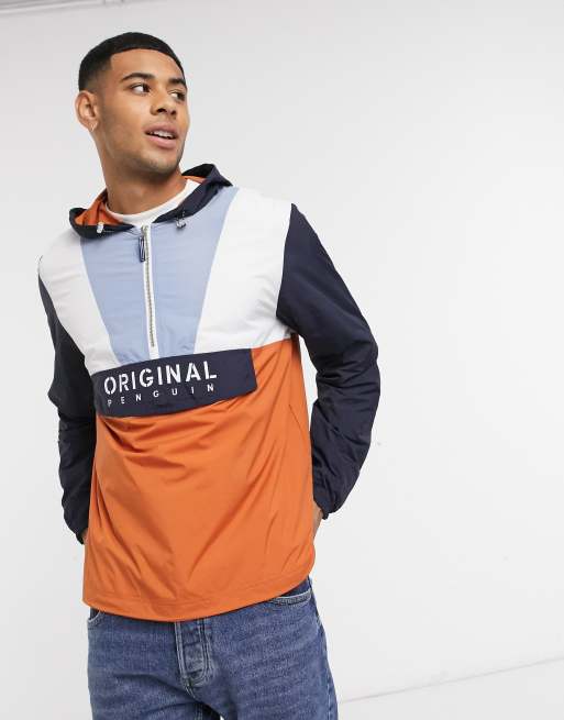 Original Penguin color block cagoule jacket ASOS
