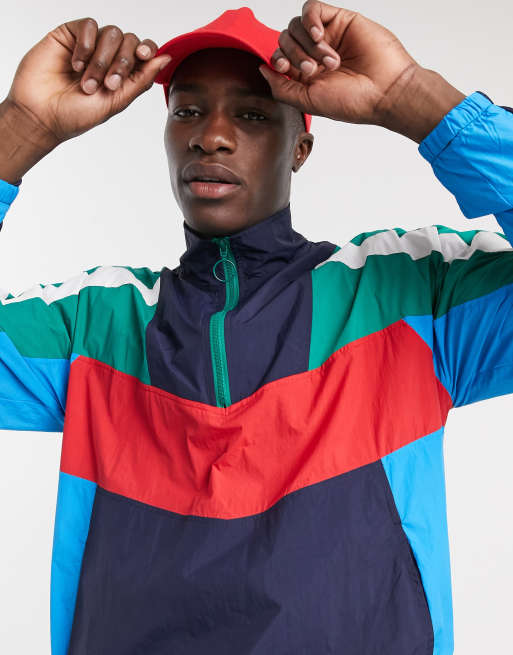 Original Penguin color block cagoule jacket