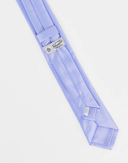 Cravatta tinta unita con fazzoletto da taschino azzurro Asos Uomo Accessori Cravatte e accessori Cravatte 