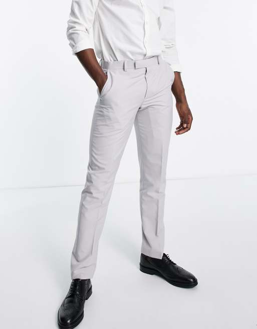 Original Penguin – Einfarbige Anzughose mit schmalem Schnitt