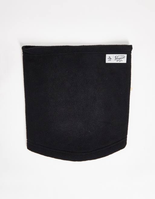 Original Penguin fleece snood in black