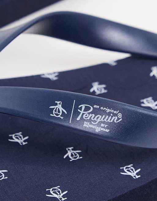 ファッション ブルー×レッド オリジナルペンギン メンズ サンダル シューズ Original Penguin flip flop in navy  VUuInei6ug - baltihouse.com.au