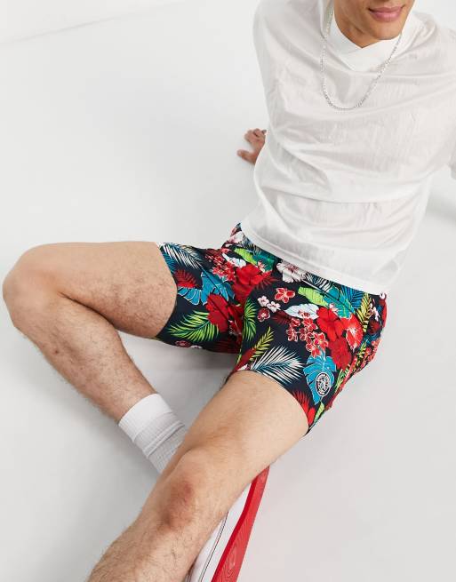 Original Penguin floral swim shorts