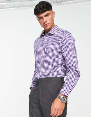 Original Penguin gingham shirt in purple