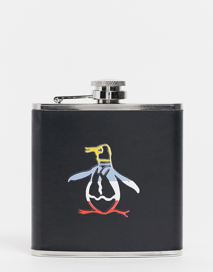 Original Penguin hip flask-Black