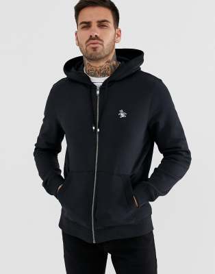 Original Penguin icon logo full zip hoodie in black | ASOS