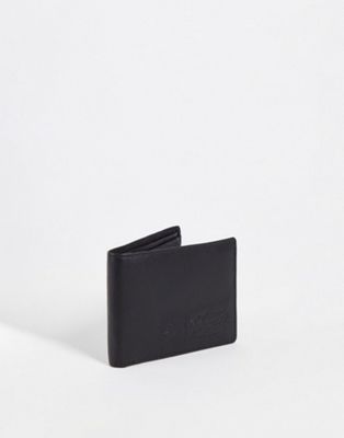 Original Penguin leather bi-fold wallet in black