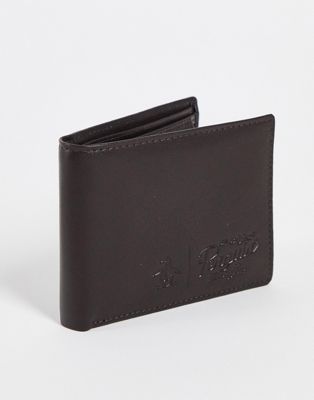Original Penguin leather bi-fold wallet in brown