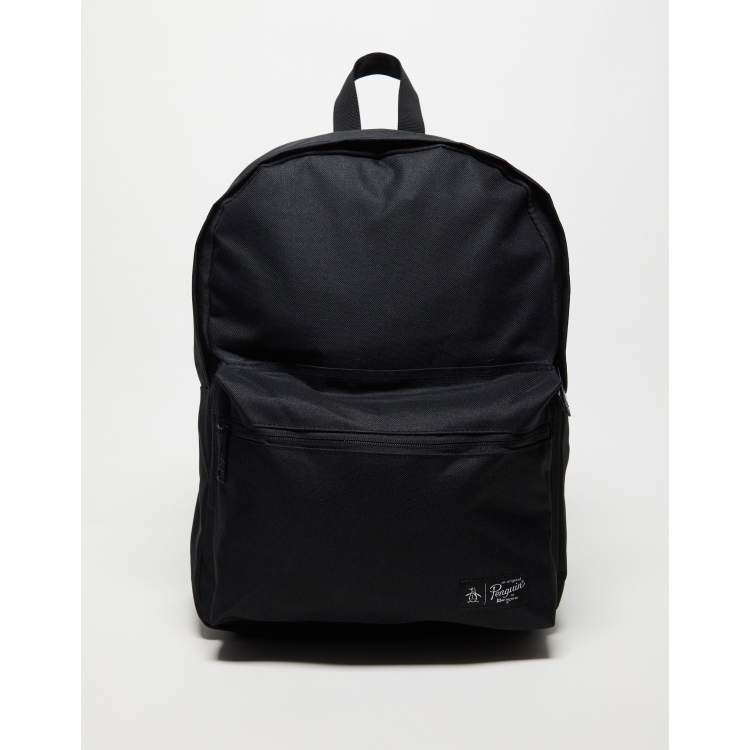 Original Penguin logo backpack in black ASOS