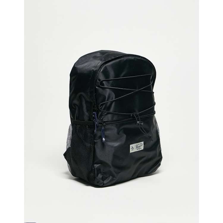 Original penguin backpack in black hotsell