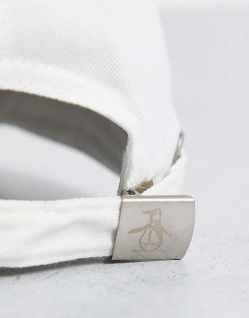 Original Penguin logo baseball cap in white, 4 of 4