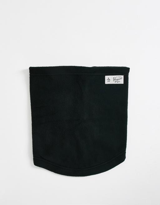 Original Penguin logo gaiter snood in black