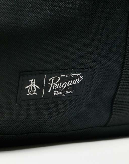 Original Penguin logo holdall in black ASOS