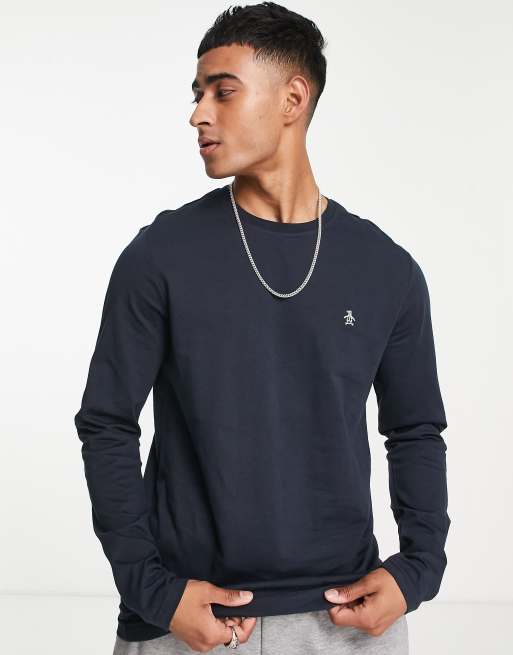 Original Penguin long sleeve crew neck T shirt