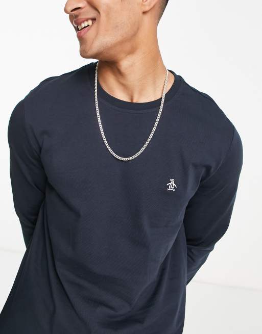 Original Penguin long sleeve crew neck T shirt