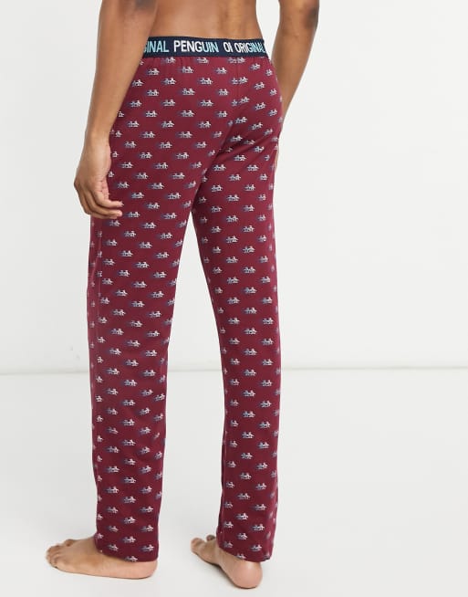 Mens penguin pyjama bottoms hot sale