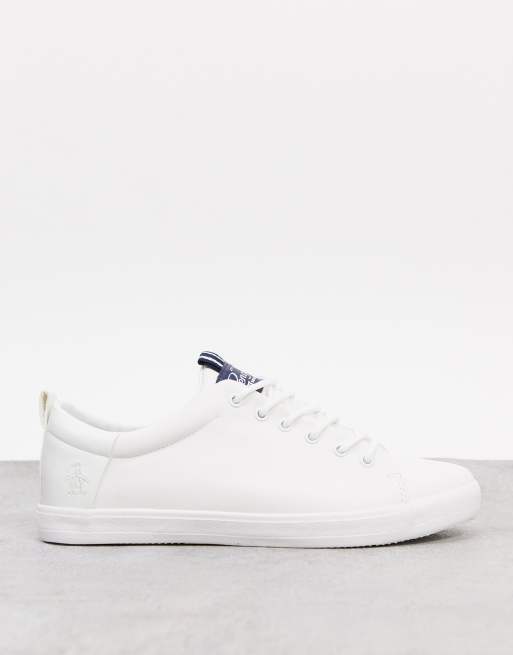 Original Penguin minimal lace up sneakers in white | ASOS