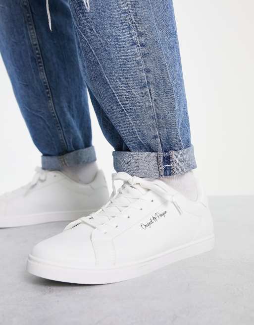 Original penguin hot sale white shoes