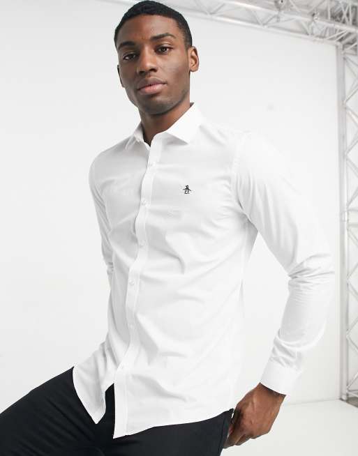 slim fit dress slacks Harrington Chambray Dress Shirt – Original Penguin US main image 0