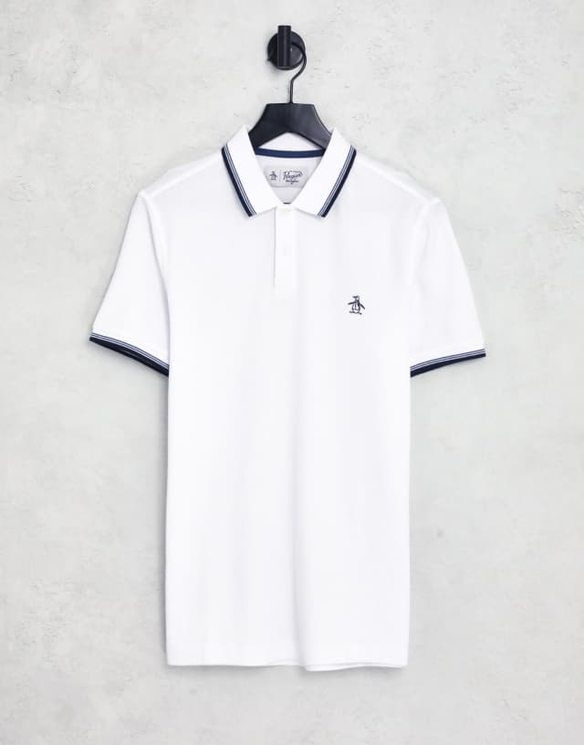 Original Penguin polo in white