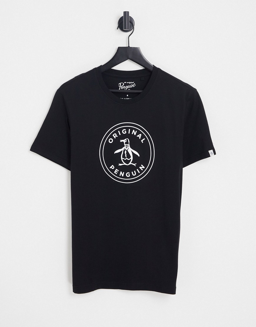 Original Penguin printed T-shirt-Black