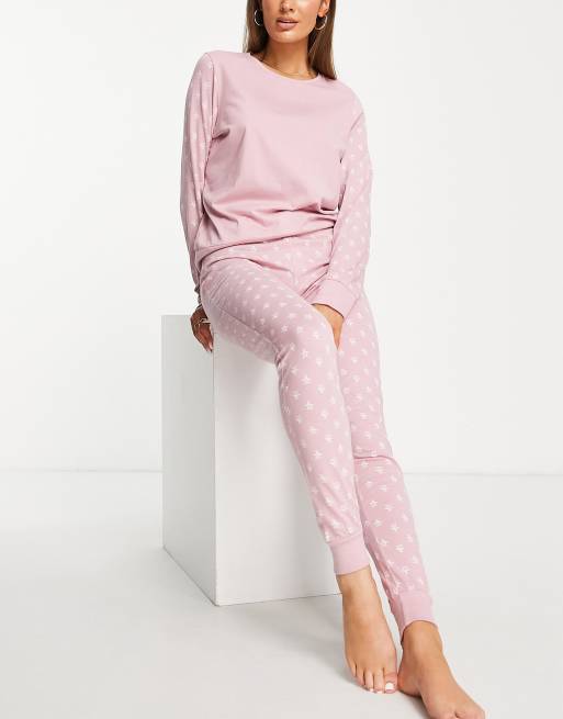 Original Penguin – Różowy zestaw domowy ze wzorem w pingwiny