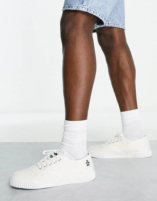 Original Penguin - Scarpe di tela stringate écru