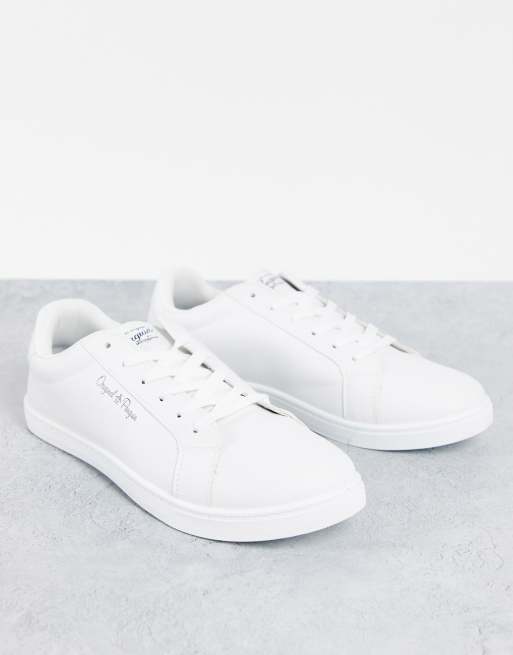 Original Penguin – Schlichte Sneaker in Weiß 