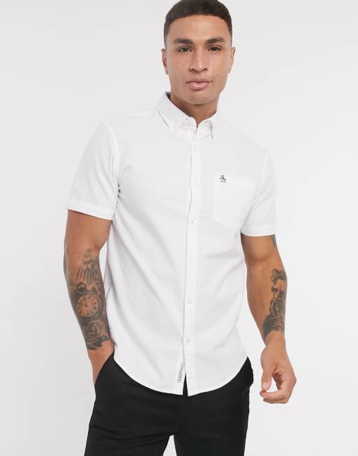 Original Penguin short sleeve core oxford shirt ASOS