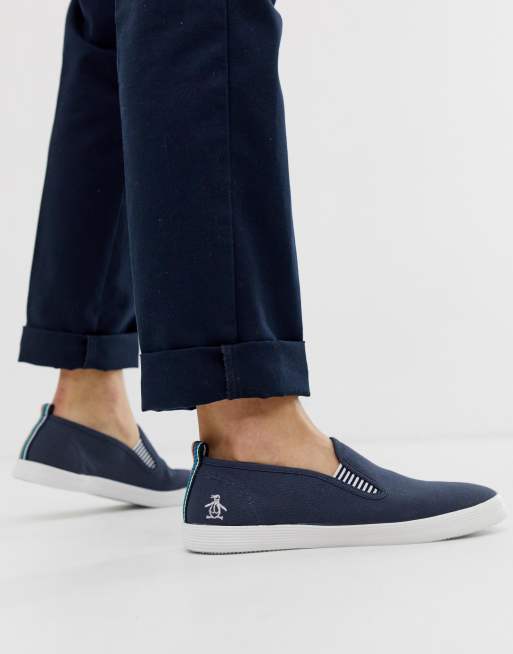 Plimsolls with deals side stripes