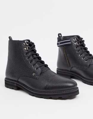 lace up side zip boots